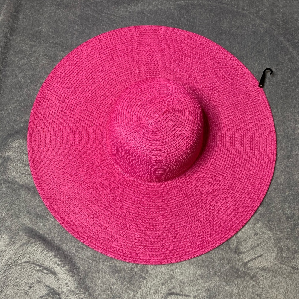 Pink Straw Hat Sun Hat Beach Hat